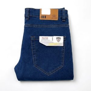 Dark Blue Mans Denim Jeans Pants