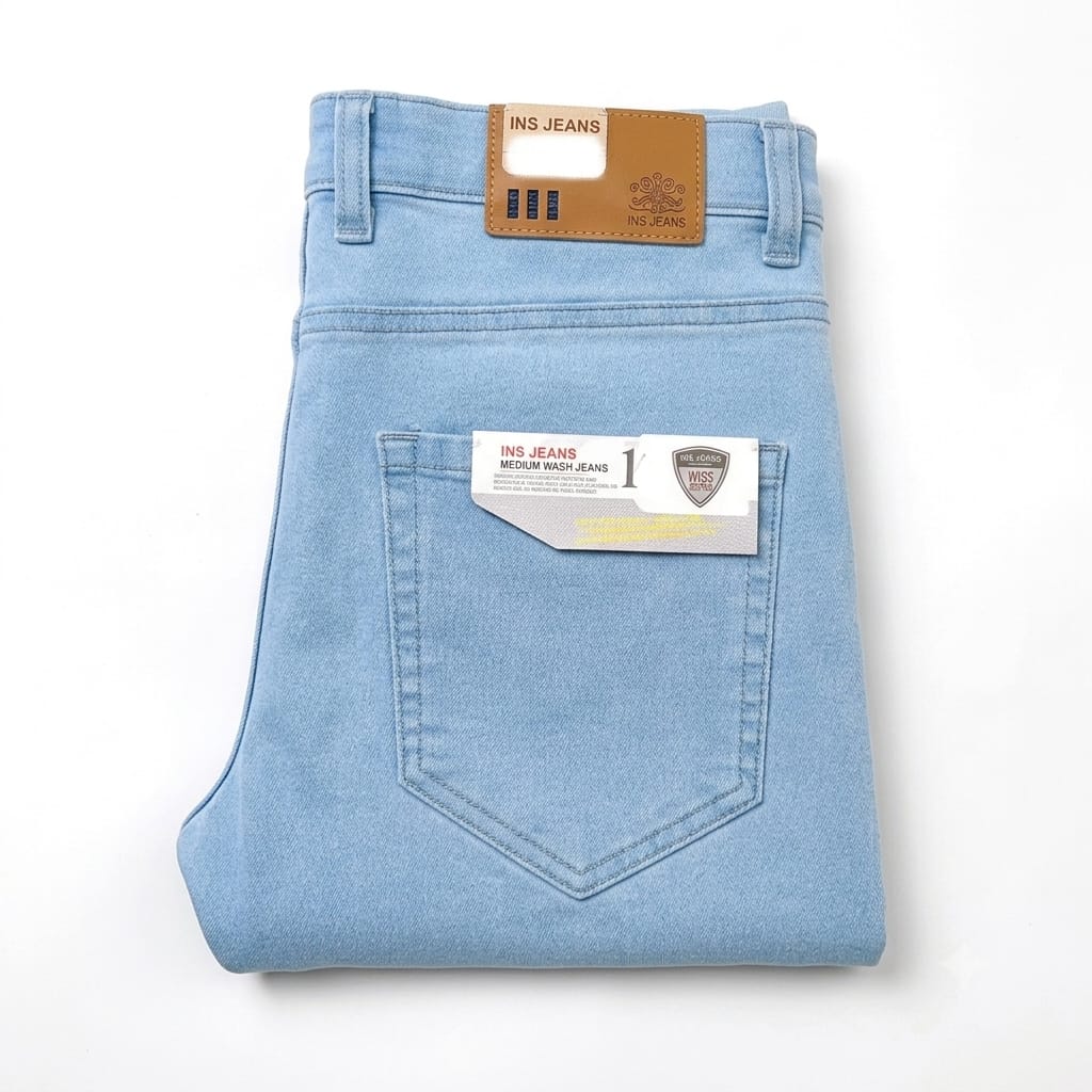 Light Blue Denim Jeans Pants