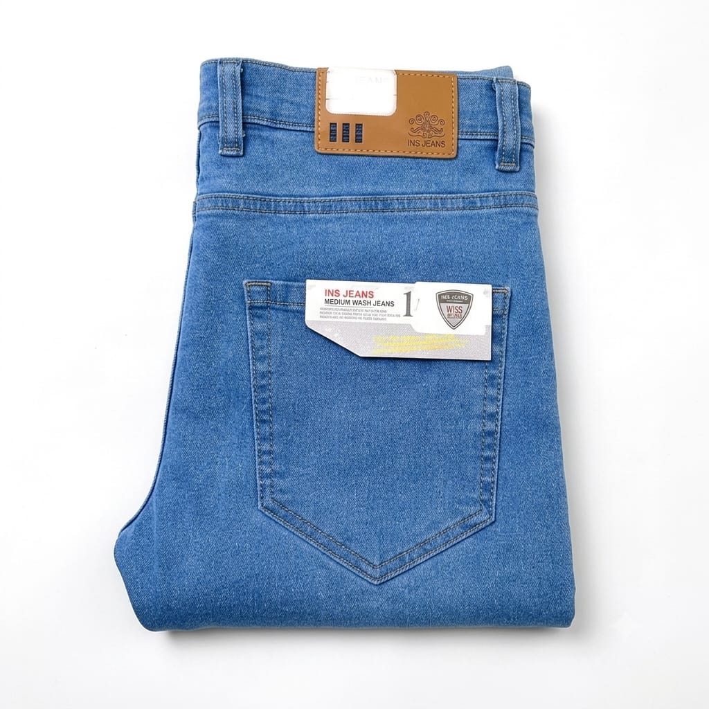 Medium Blue Denim Jeans Pants
